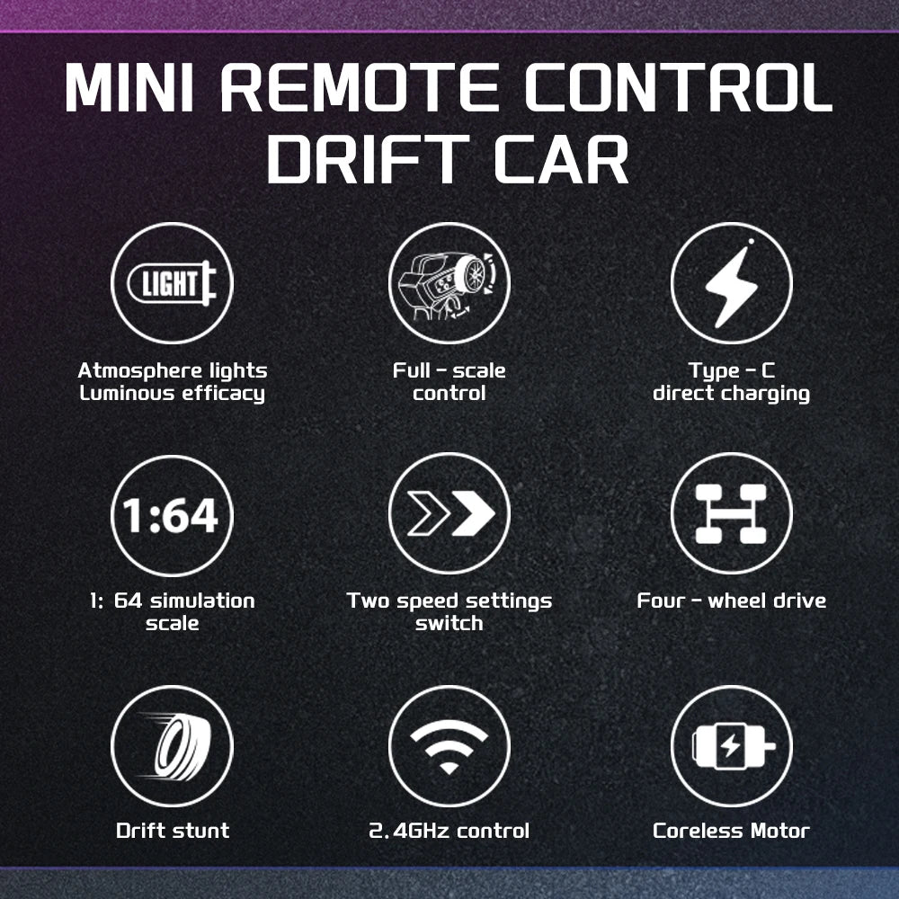 1: 64 Desktop Drift Car 4WD