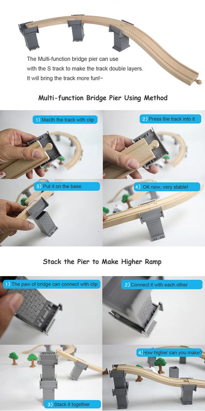 Wooden Train Tracks Accessories