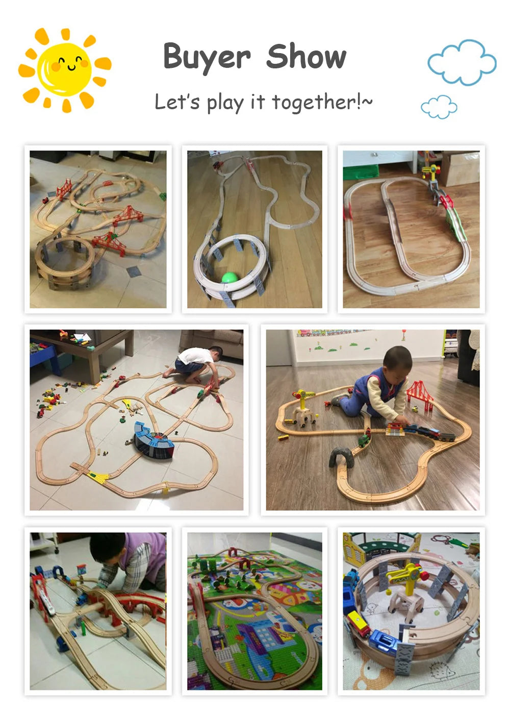 Wooden Train Tracks Accessories