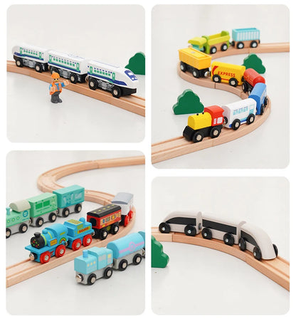 Wooden Magnetic Trains