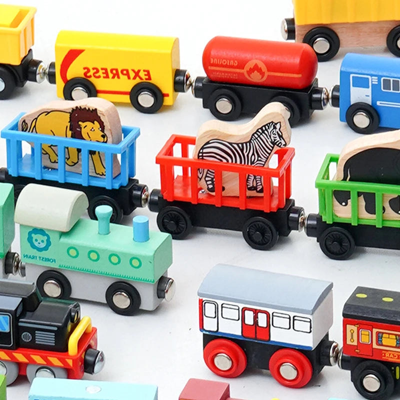 Wooden Magnetic Trains