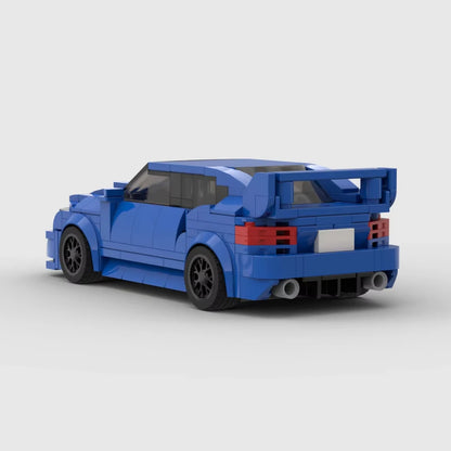 Blue Racing Car