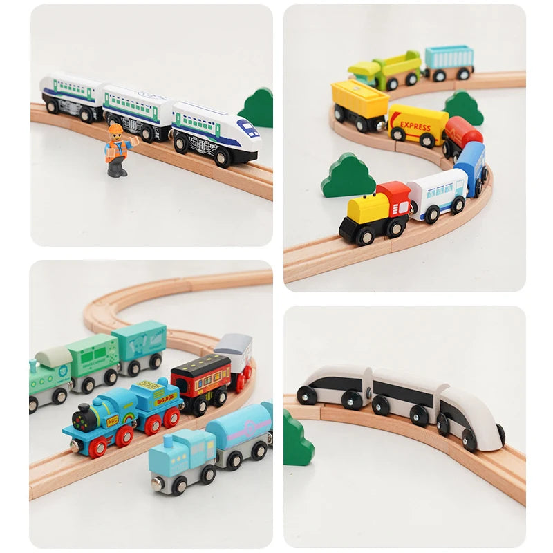 Wooden Magnetic Trains