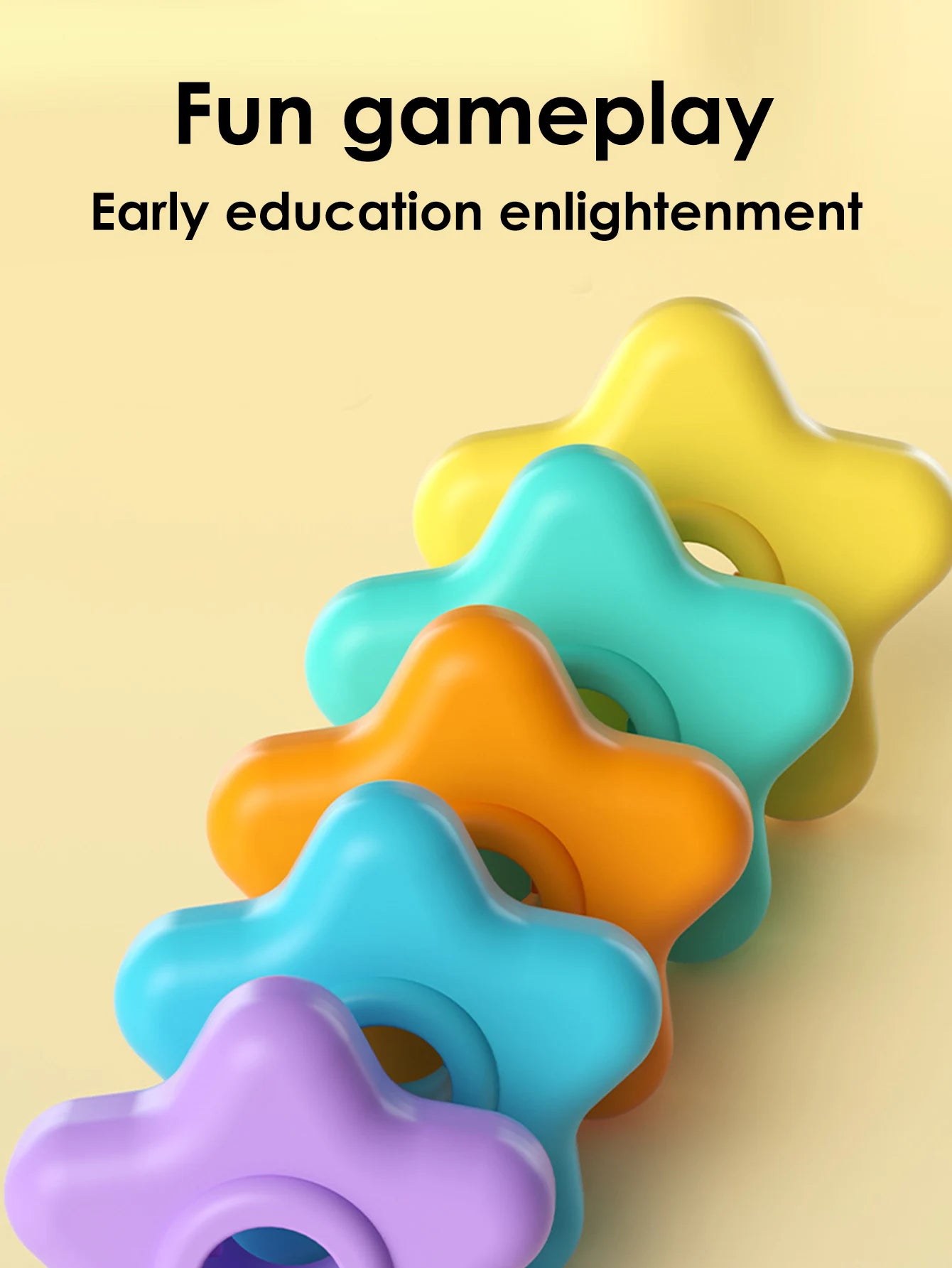 Montessori Rotating Rainbow Tower