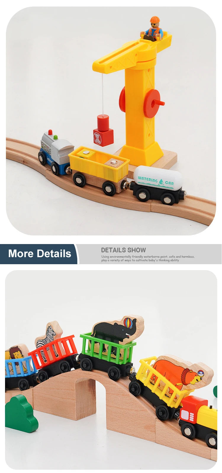 Wooden Magnetic Trains
