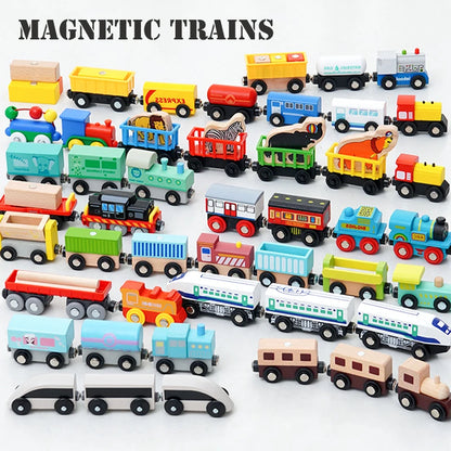 Wooden Magnetic Trains