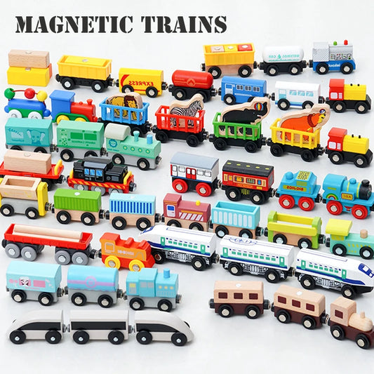 Wooden Magnetic Trains