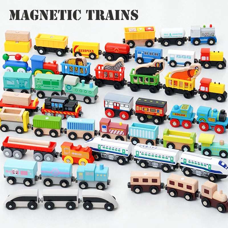 Wooden Magnetic Trains