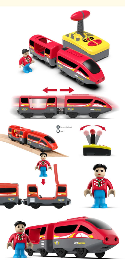 Electric Magnetic Wooden Trains