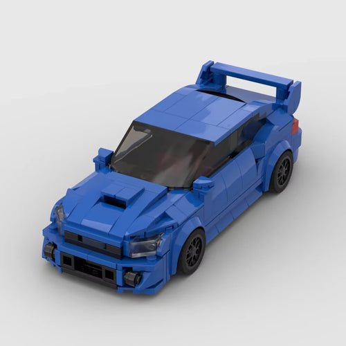 Blue Racing Car
