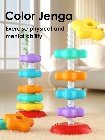 Montessori Rotating Rainbow Tower