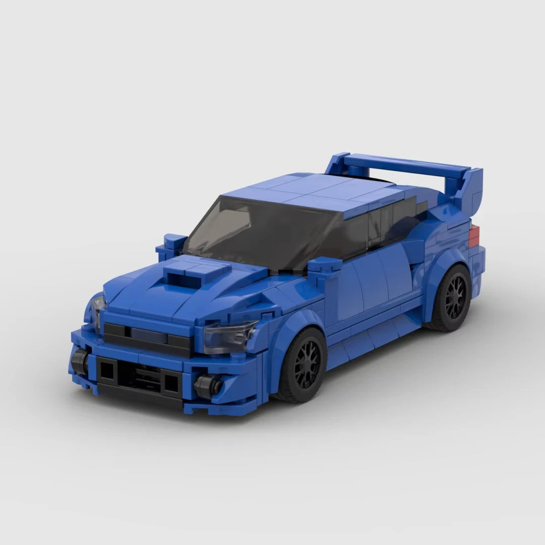 Blue Racing Car