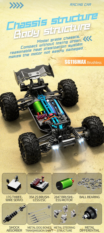 SG116MAX 80KM/H High Speed RC Car